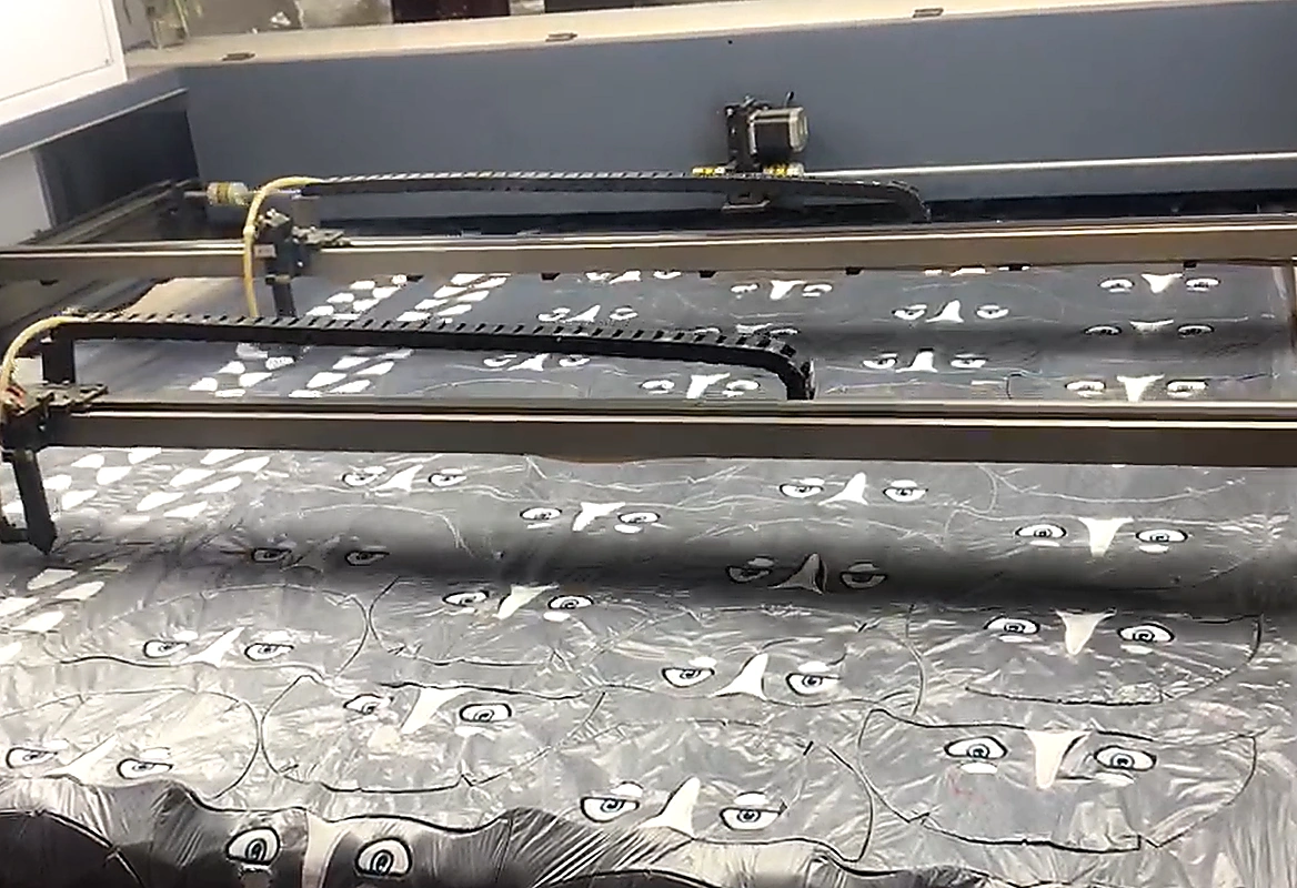 Embroidery process for custom plush product details