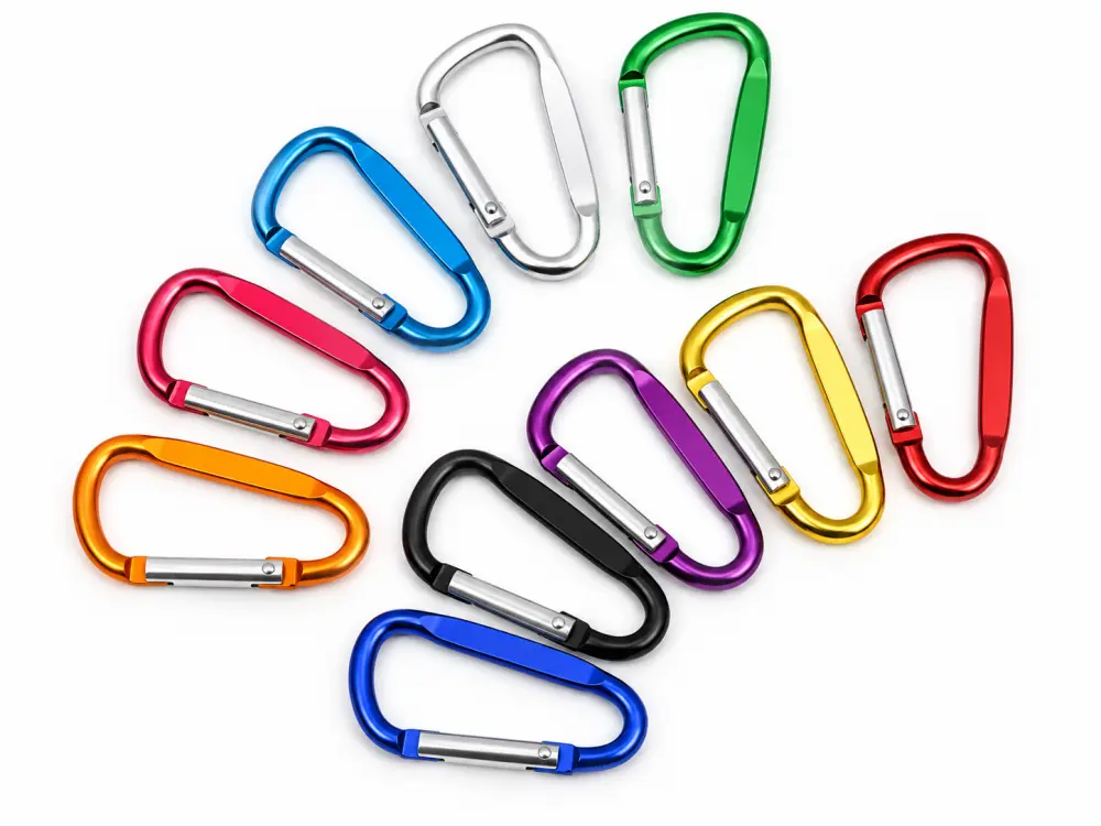 Carabiner attachment for a custom plush bag charm