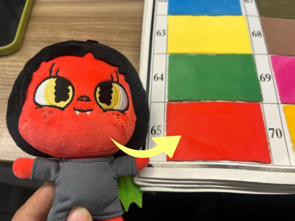Materials and hardware inspection for custom plush keychain production