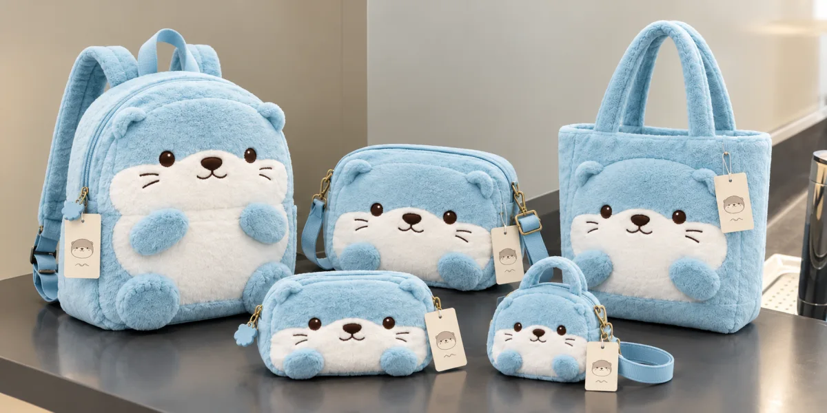 Plush bags for retail and brands