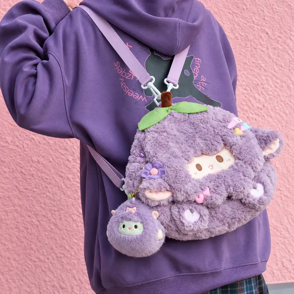 Custom shape and character details for plush bags